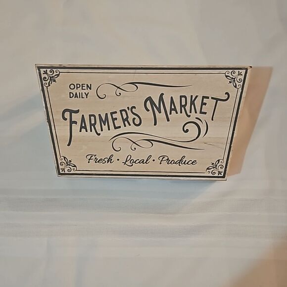 Farmers Market Decor storage bin - Picture 1 of 9
